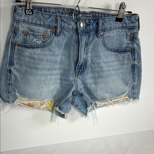 American Eagle Outfitters Blue Jean Shorts Relaxed Fit